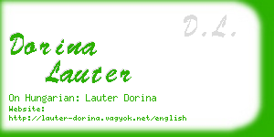 dorina lauter business card